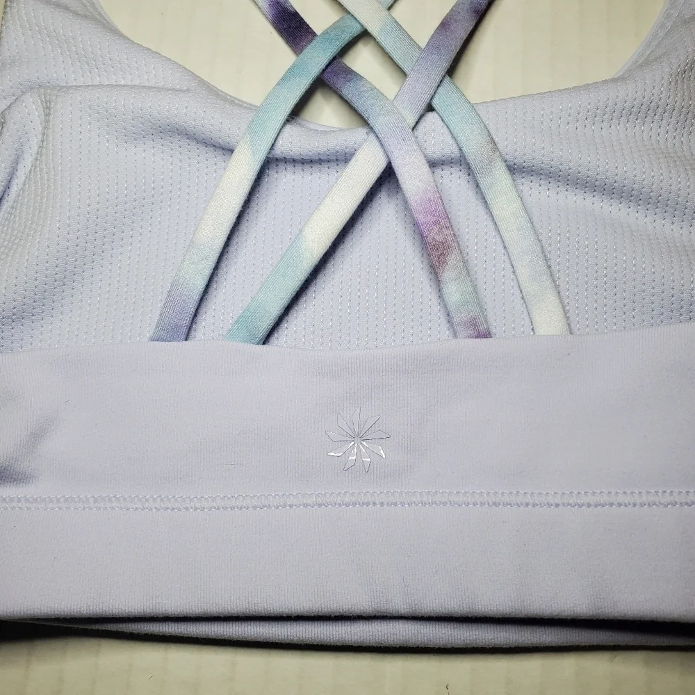 Athleta Upbeat Bra Sz M Tie Dye